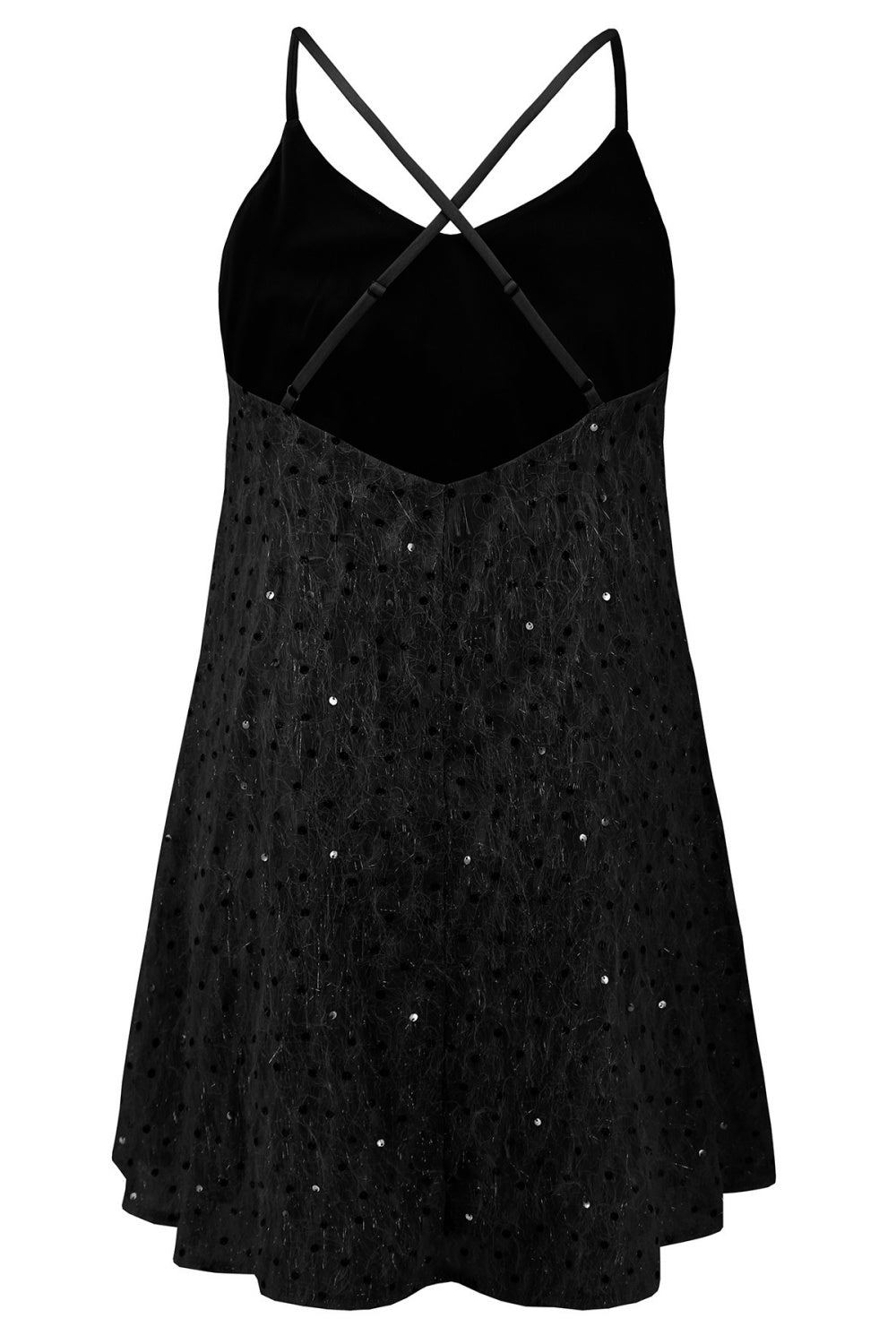 Sexy Sequin Spaghetti Straps Homecoming Dress in Apricot